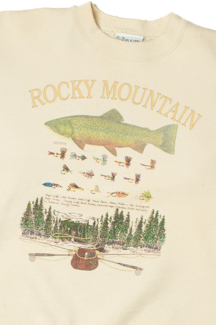 Vintage "Rocky Mountain" Fly Fishing Sweatshirt