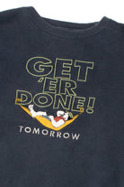Vintage Big Dogs "Get 'Er Done!" Embroidered Sweatshirt
