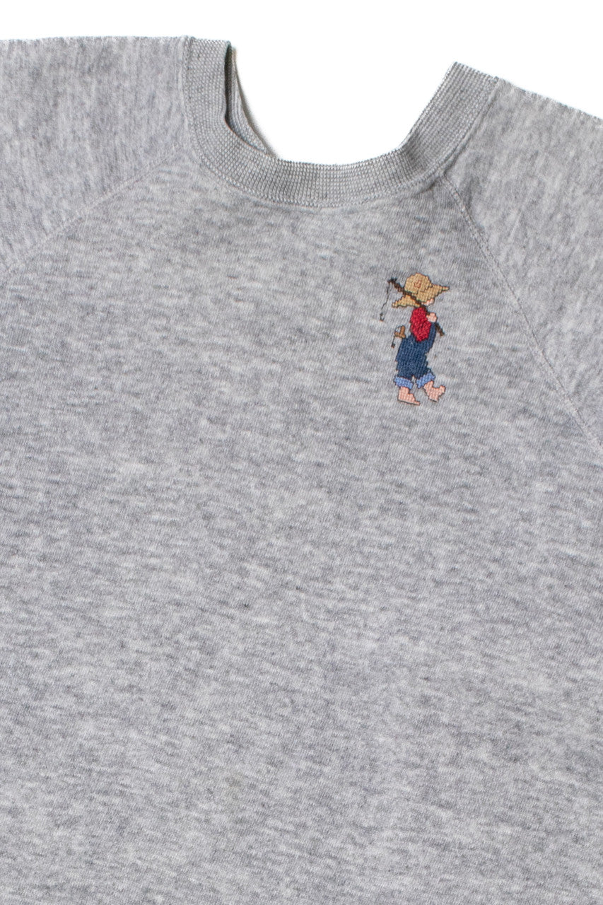 Vintage Hand Embroidered Sweatshirt