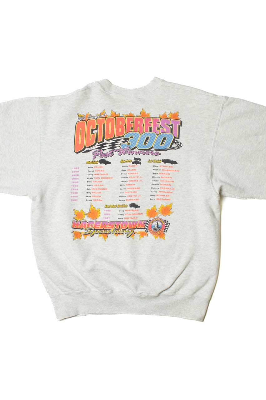 Vintage 1998 Octoberfest 300 Hagerstown Speedway Front/Back Print Sweatshirt