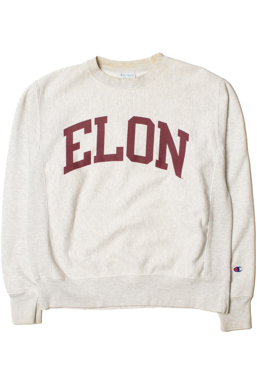 Vintage Elon University Champion Reverse Weave Sweatshirt