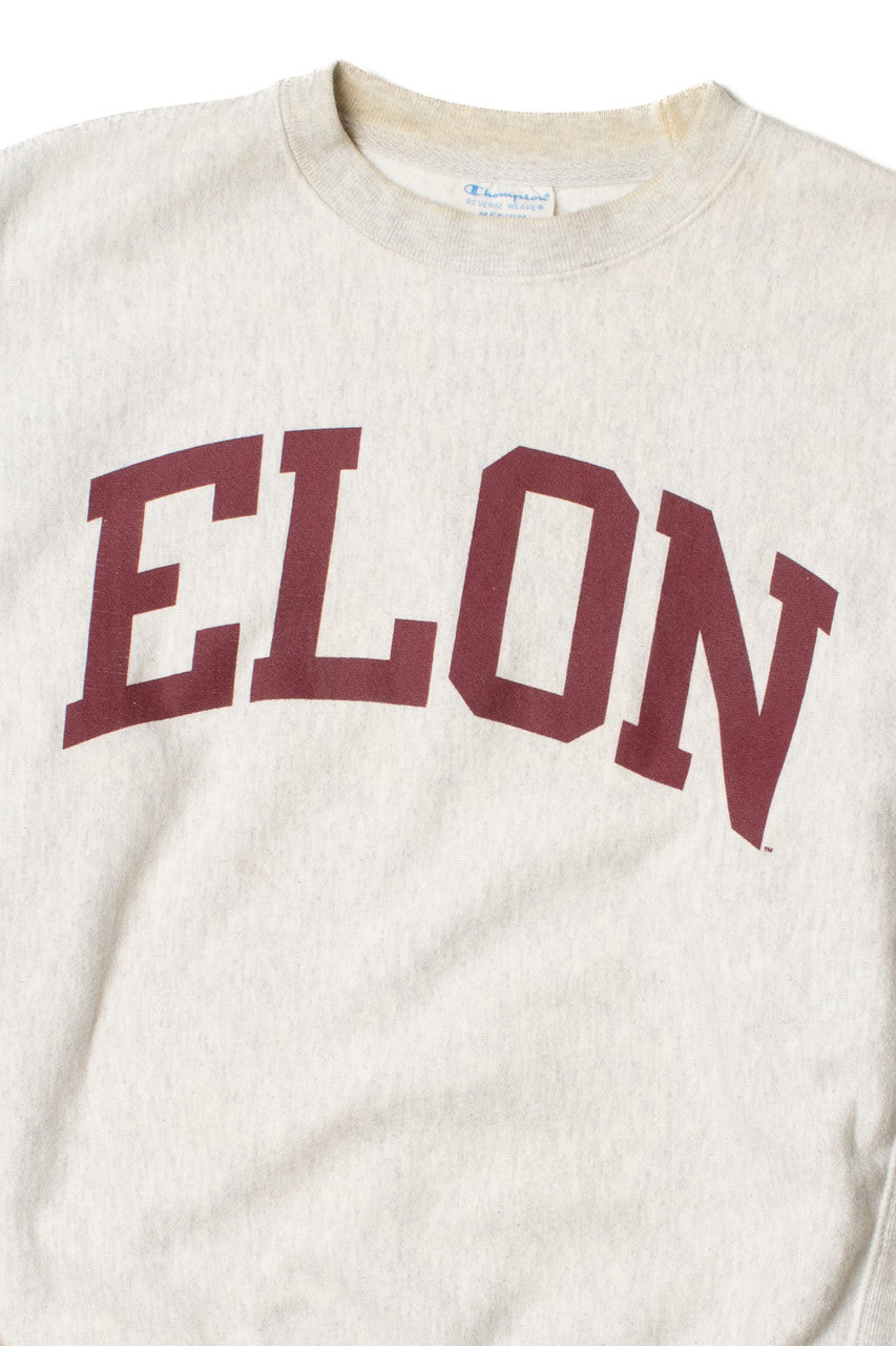 Vintage Elon University Champion Reverse Weave Sweatshirt