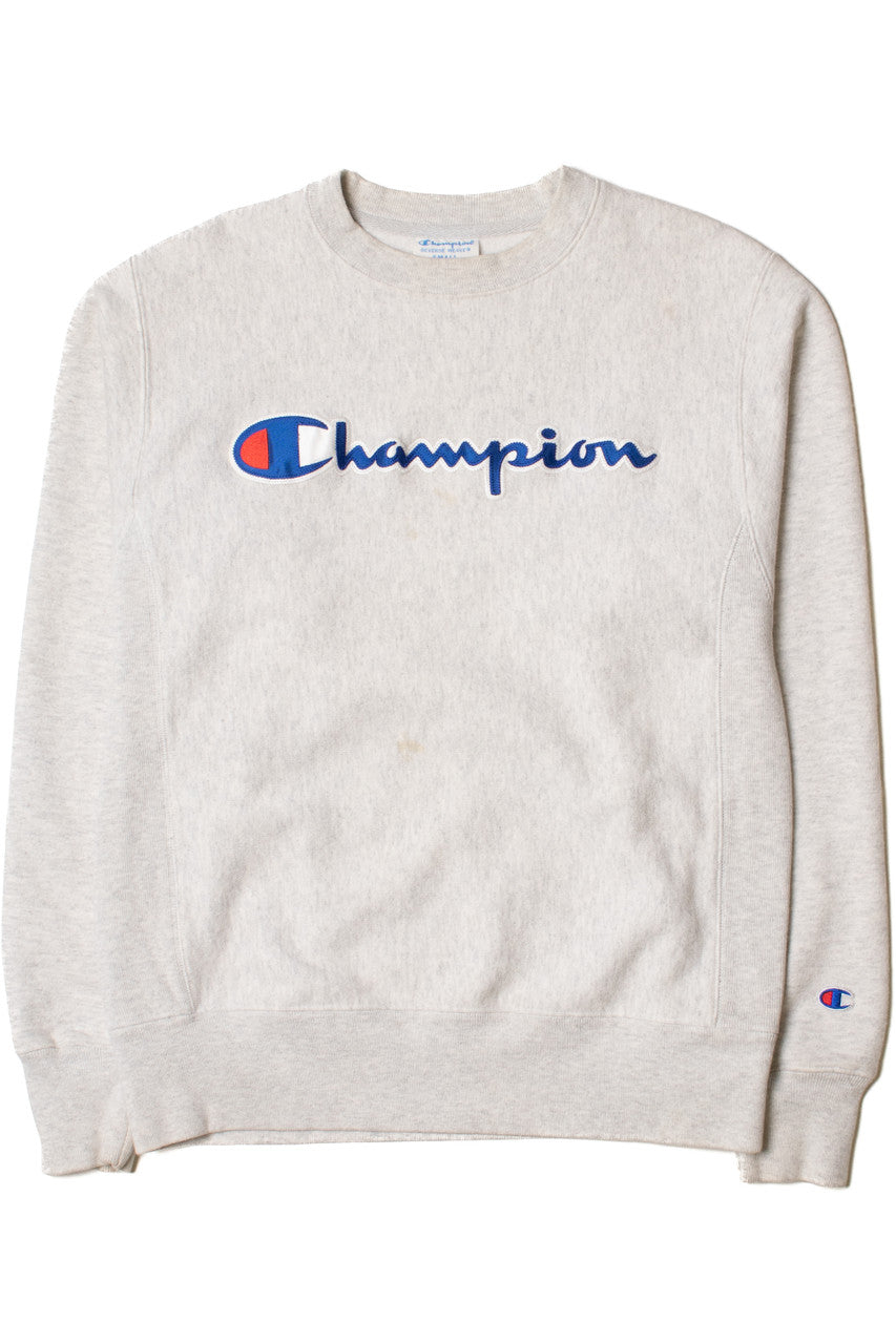 Vintage Champion Reverse Weave Embroidered Logo Sweatshirt – Ragstock