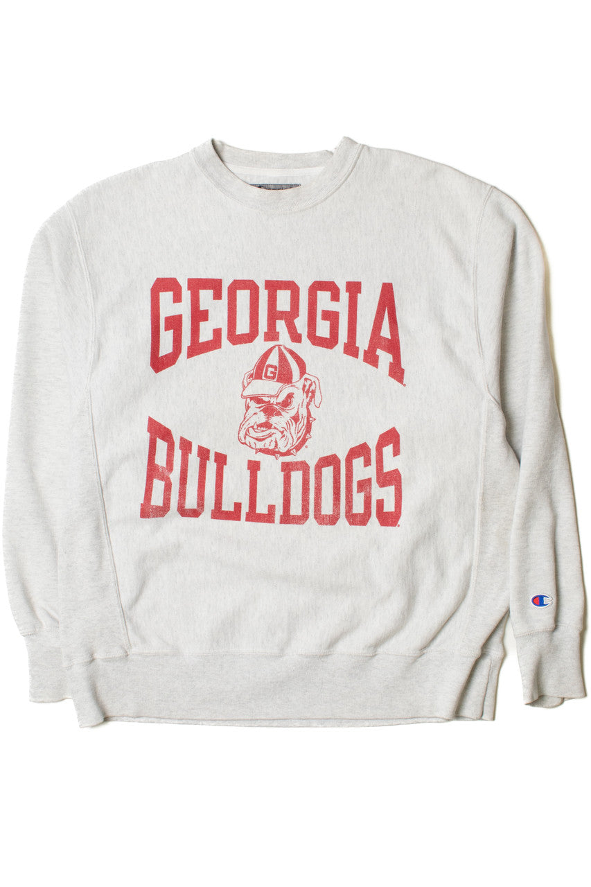 Recycled Georgia Bulldogs Champion Reverse Weave Sweatshirt (2010's)