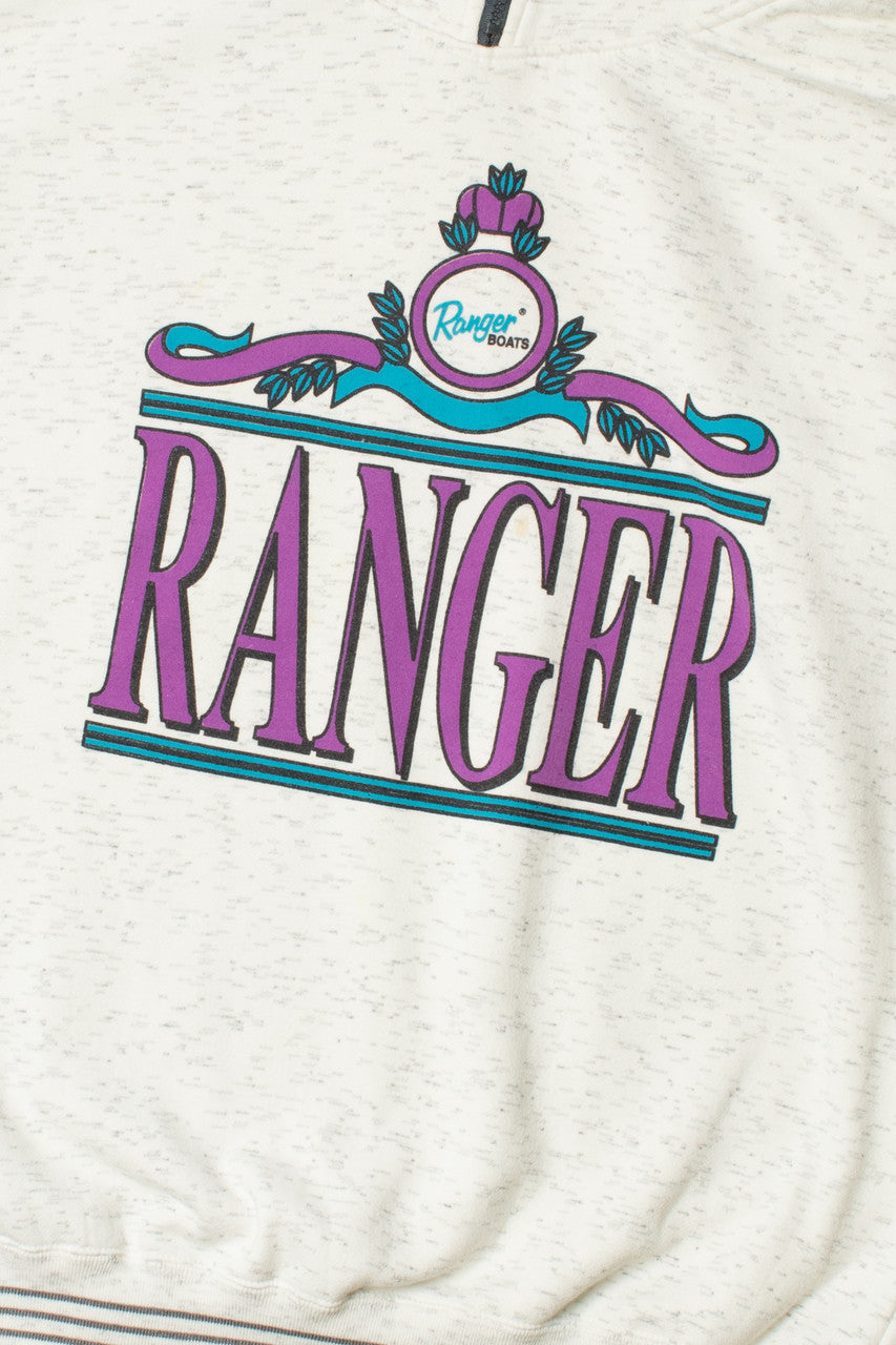Vintage "Ranger Boats" Quarter Zip Sweatshirt