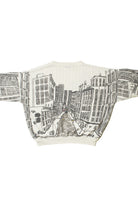 Vintage Cityscape All Over Print Sweatshirt