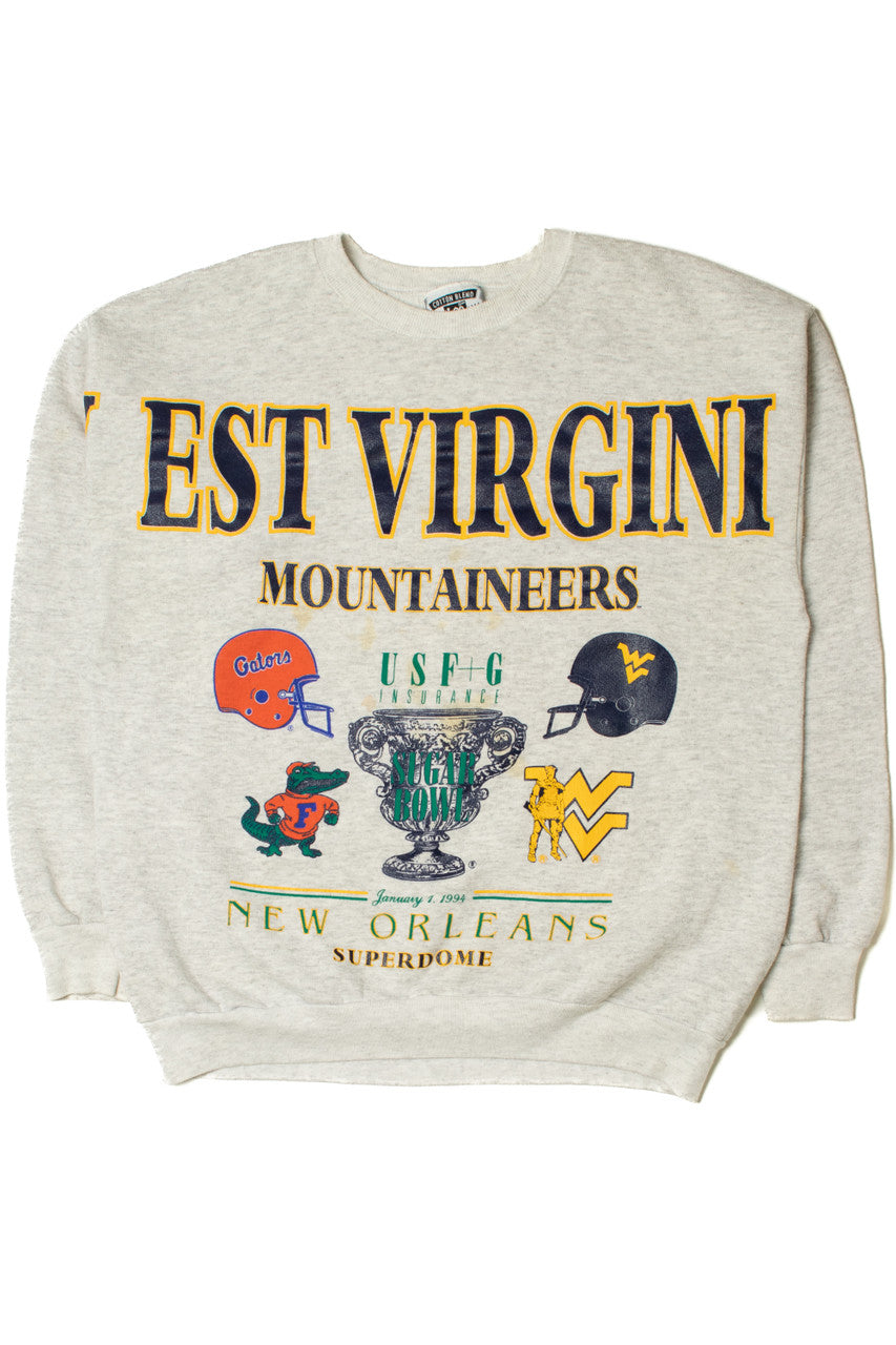 Vintage 1994 West Virginia Mountaineers Sugar Bowl Sweatshirt