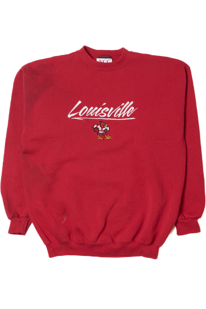 Vintage Louisville Cardinals Embroidered Sweatshirt