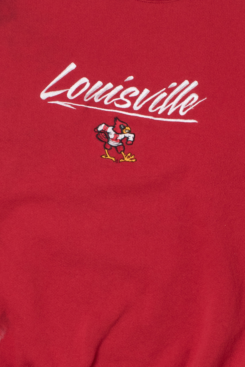 Vintage Louisville Cardinals Embroidered Sweatshirt