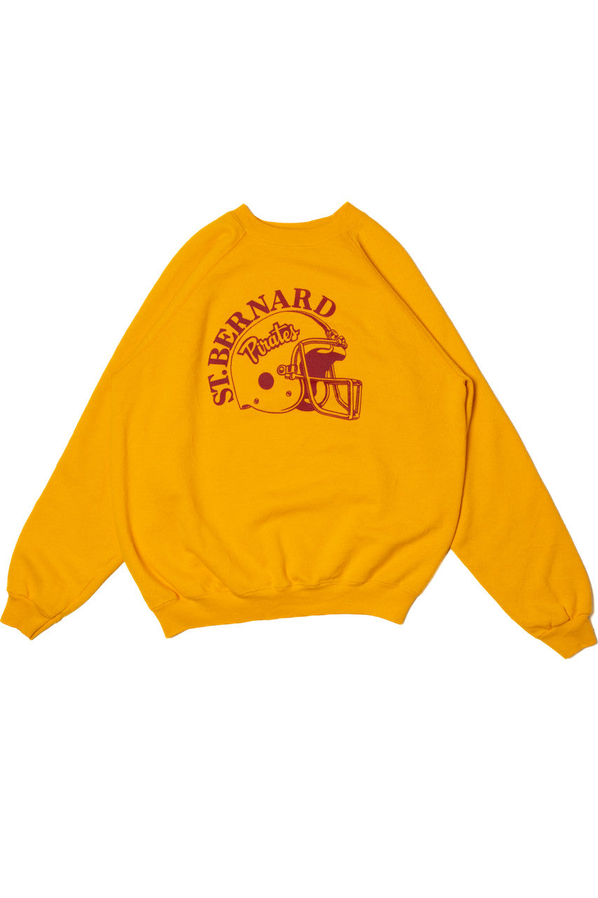 Vintage St. Bernard Pirates Football Raglan Sweatshirt