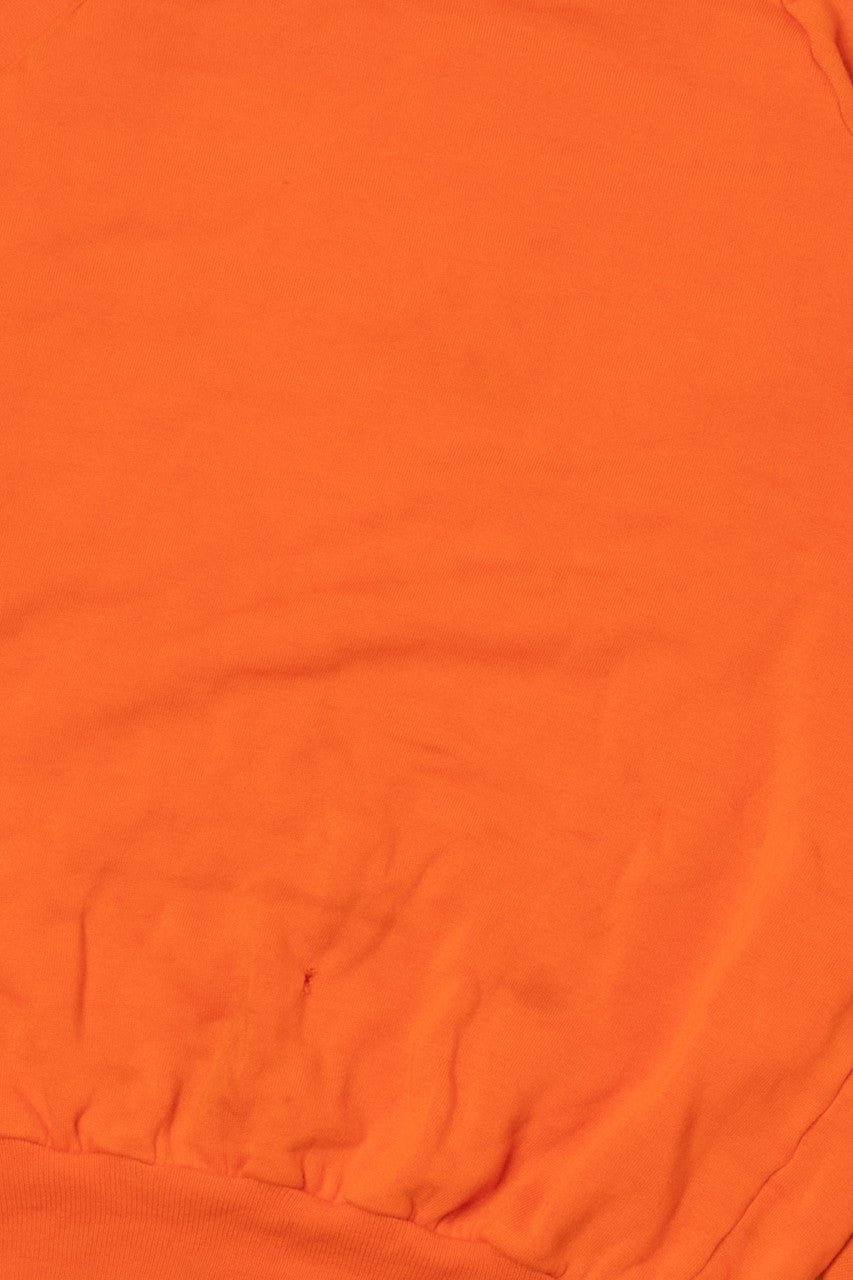 Vintage Hi-Vis Orange Duck Bay Raglan Sweatshirt