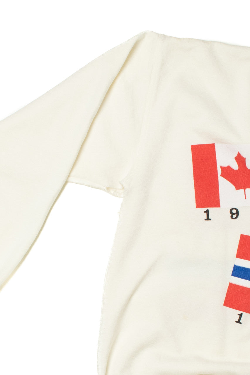 Vintage Olympic Host Countries Flags Yo-Yo Designs Sweatshirt