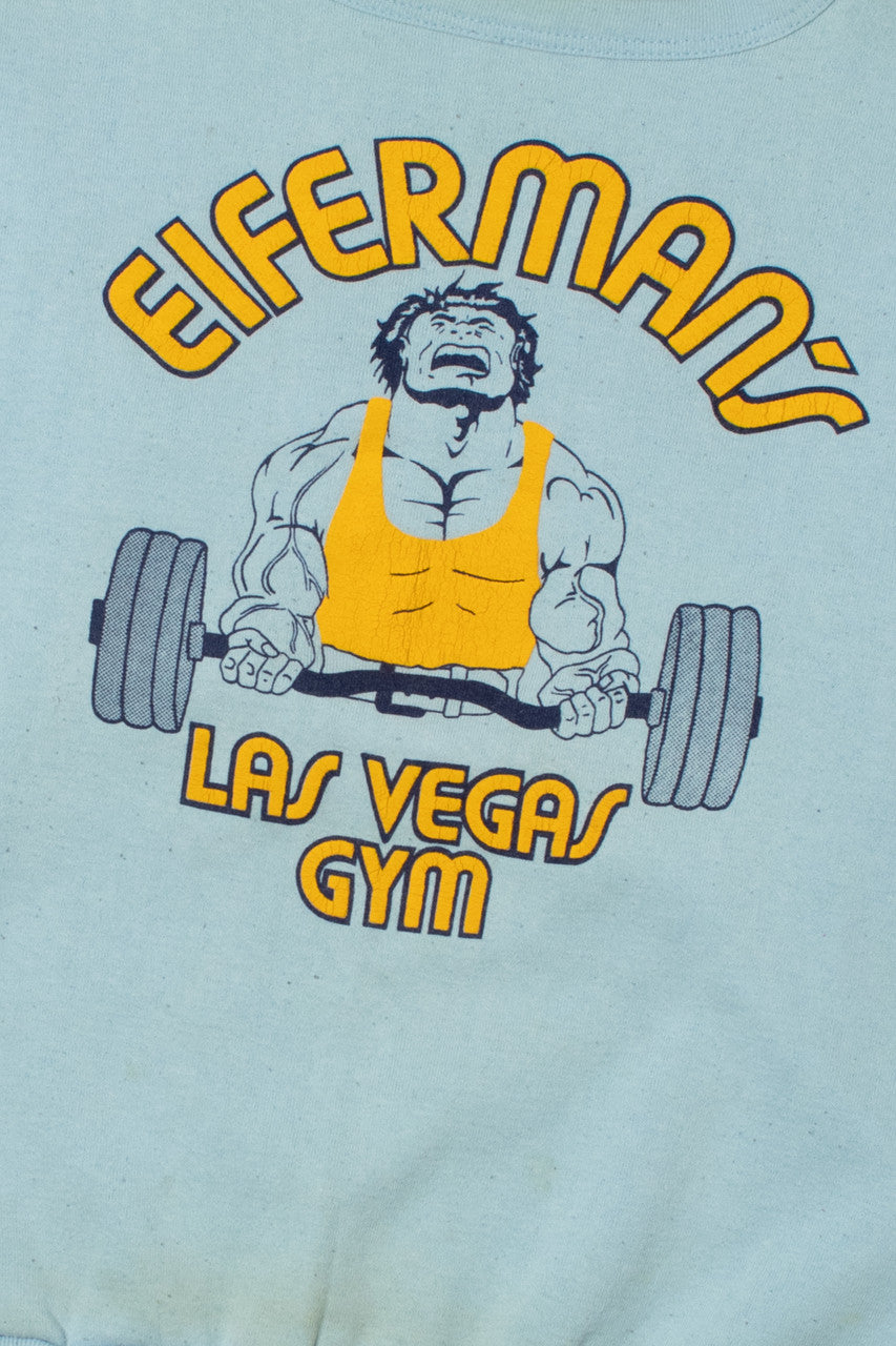 Vintage "Eiferman's Las Vegas Gym" Weight Lifting Sweatshirt
