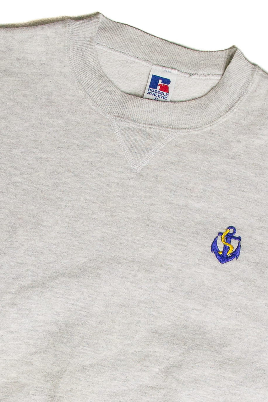 Vintage Anchor Embroidery Russell Athletic Sweatshirt