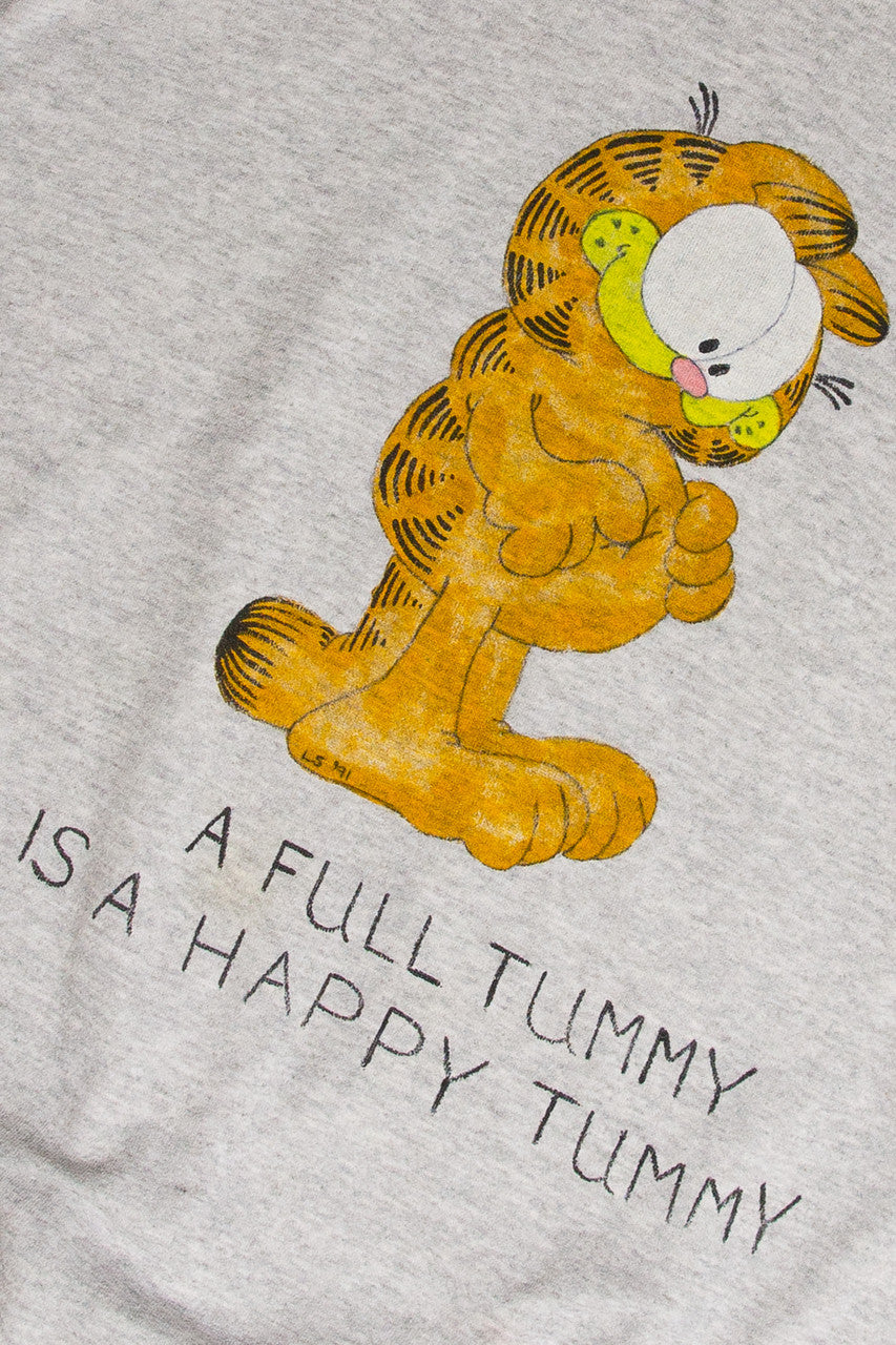 Vintage Garfield Short Sleeve Sweatshirt