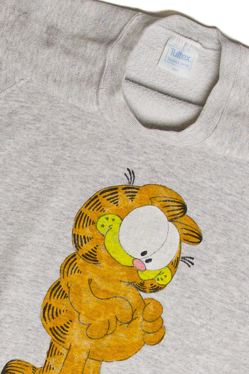 Vintage Garfield Short Sleeve Sweatshirt