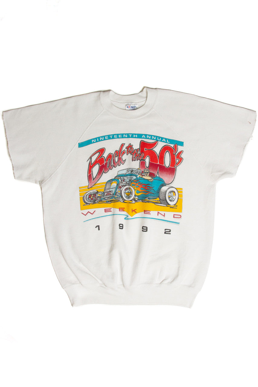 Vintage Back To The 50's Weekend 1992 Short Sleeve Sweatshirt