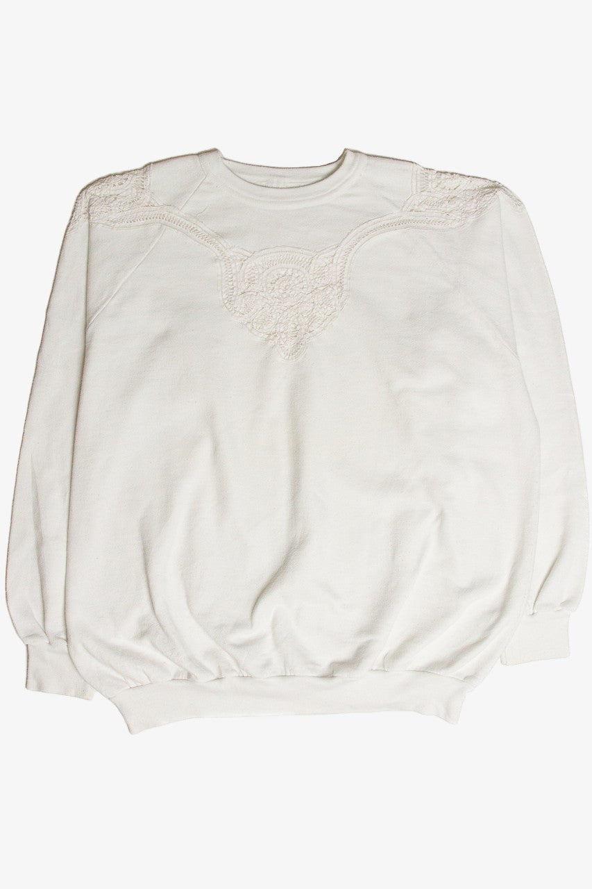 Vintage Alore Crochet Work Sweatshirt