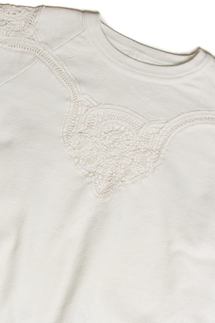 Vintage Alore Crochet Work Sweatshirt