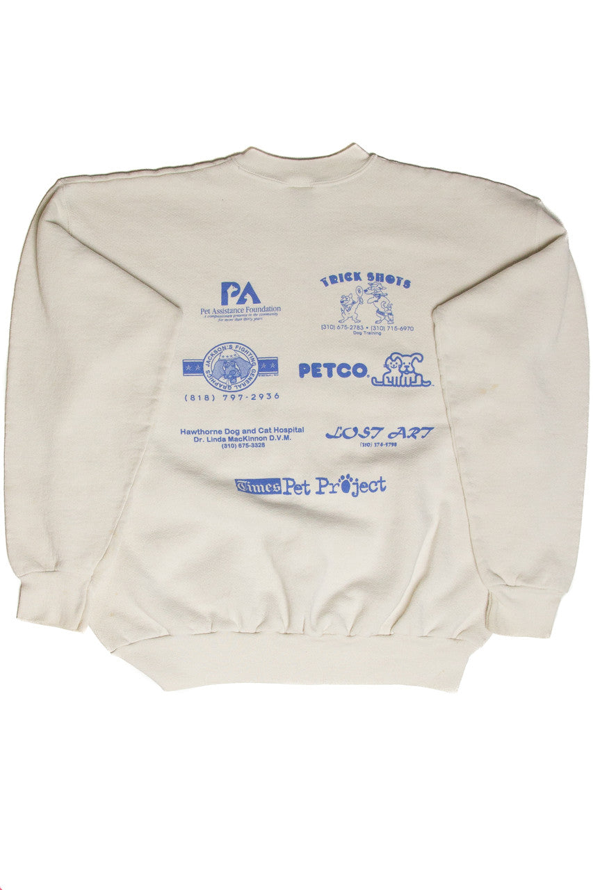 Vintage Stop Pet Over Population California Sweatshirt (1998)