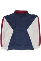 Vintage Red And Navy Color Block Sweatshirt
