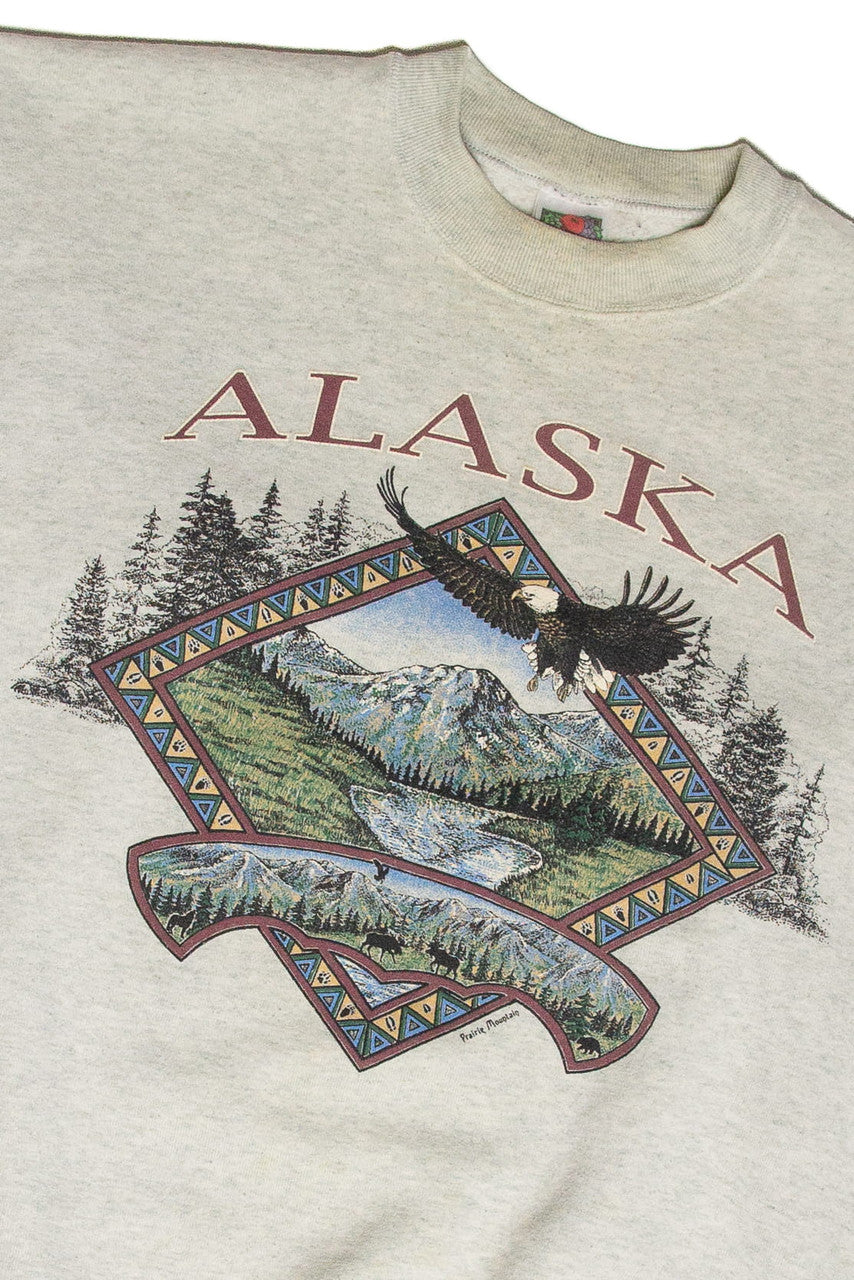 Vintage Alaska Prairie Mountain Sweatshirt