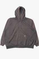 Carhartt Sun-Faded Distressed Zip-Up Hoodie Sweatshirt