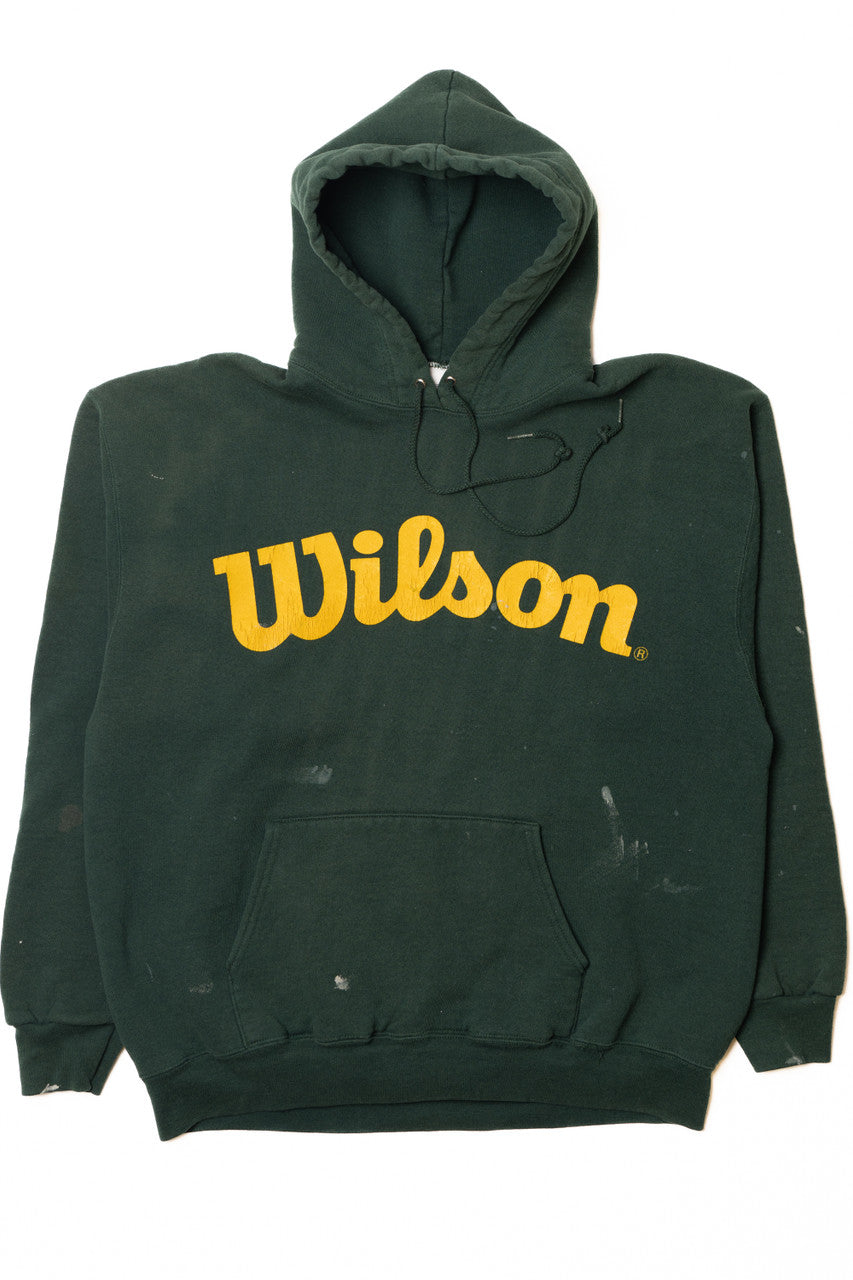 Distressed "Wilson" Spellout Sweatshirt