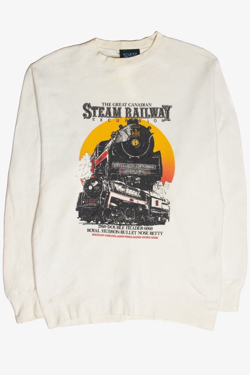 Vintage Great Canadian Steam Railway Excursion Sweatshirt