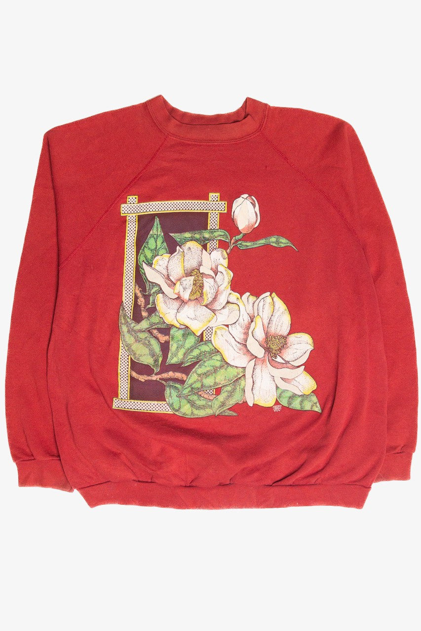 Vintage Flower Graphic Sweatshirt 10384
