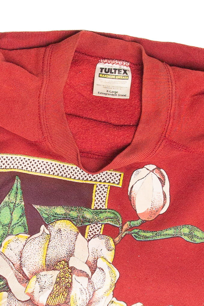 Vintage Flower Graphic Sweatshirt 10384