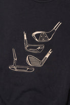 Vintage Gold Embroidered Golf Putters Sweatshirt