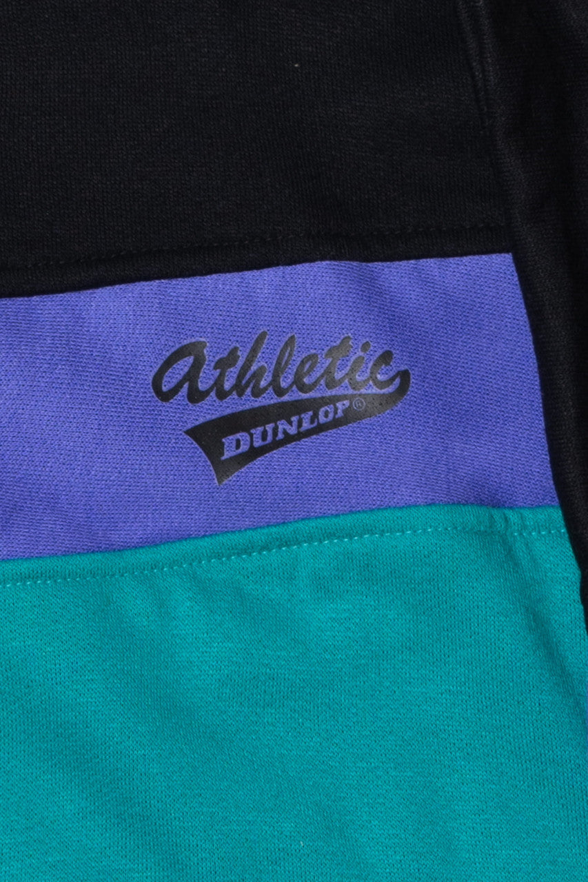 Vintage Athletic Dunlop Colorblock Sweatshirt With Side Pockets