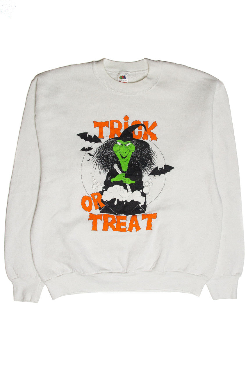 Vintage Halloween Trick Or Treat Sweatshirt