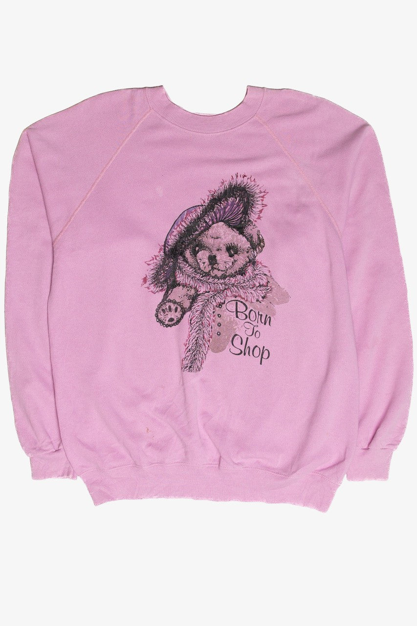 Vintage Born To Shop Graphic Sweatshirt