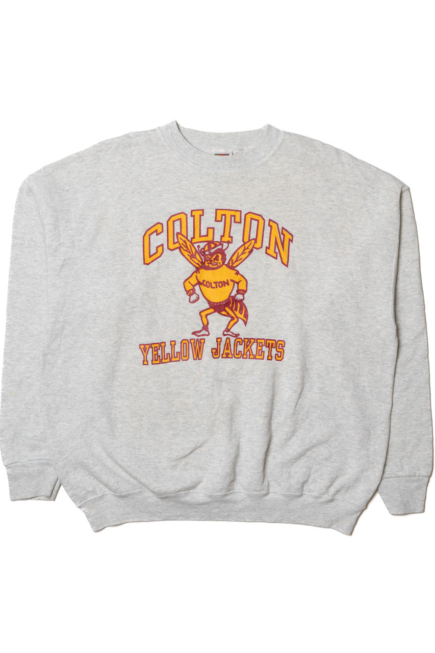 Vintage Colton Yellow Jackets Mascot Sweatshirt