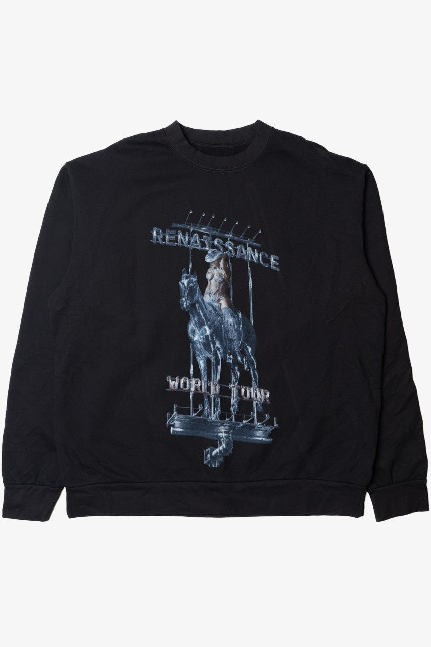 Recycled Beyoncé Renaissance World Tour Front/Back Print Sweatshirt