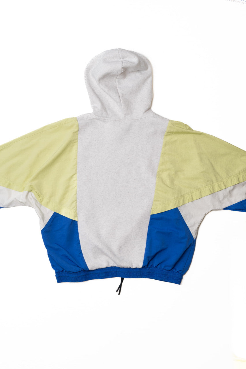 Upcycled Nike Sportswear Windbreaker Sleeve Sweatshirt Hoodie