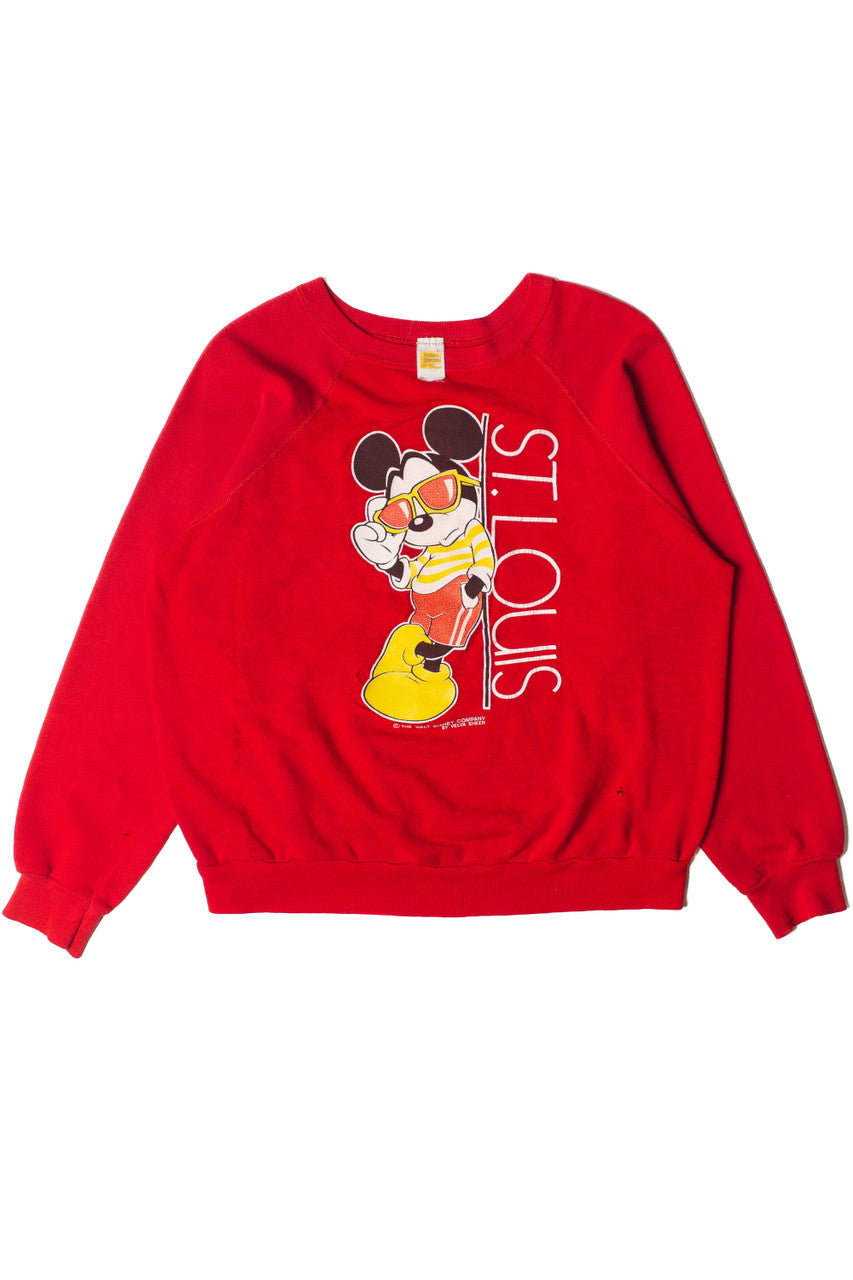 Vintage St Louis Mickey Mouse Velva Sheen Sweatshirt