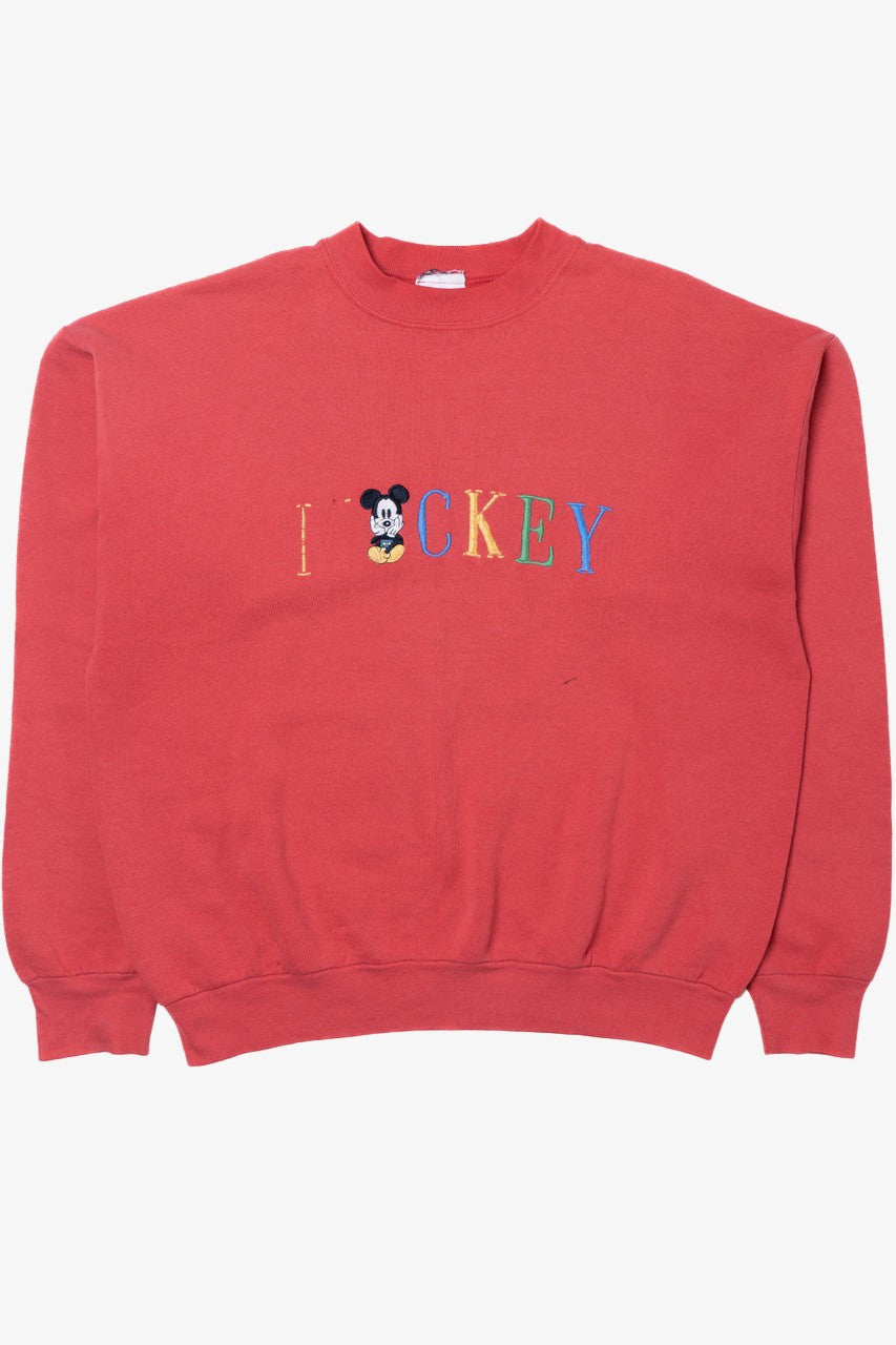 Vintage Distressed "ICKEY" Mickey Mouse Sweatshirt