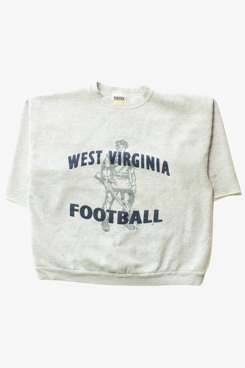 Vintage West Virginia Football Cut Off Sleeve Sweatshirt (1990s)