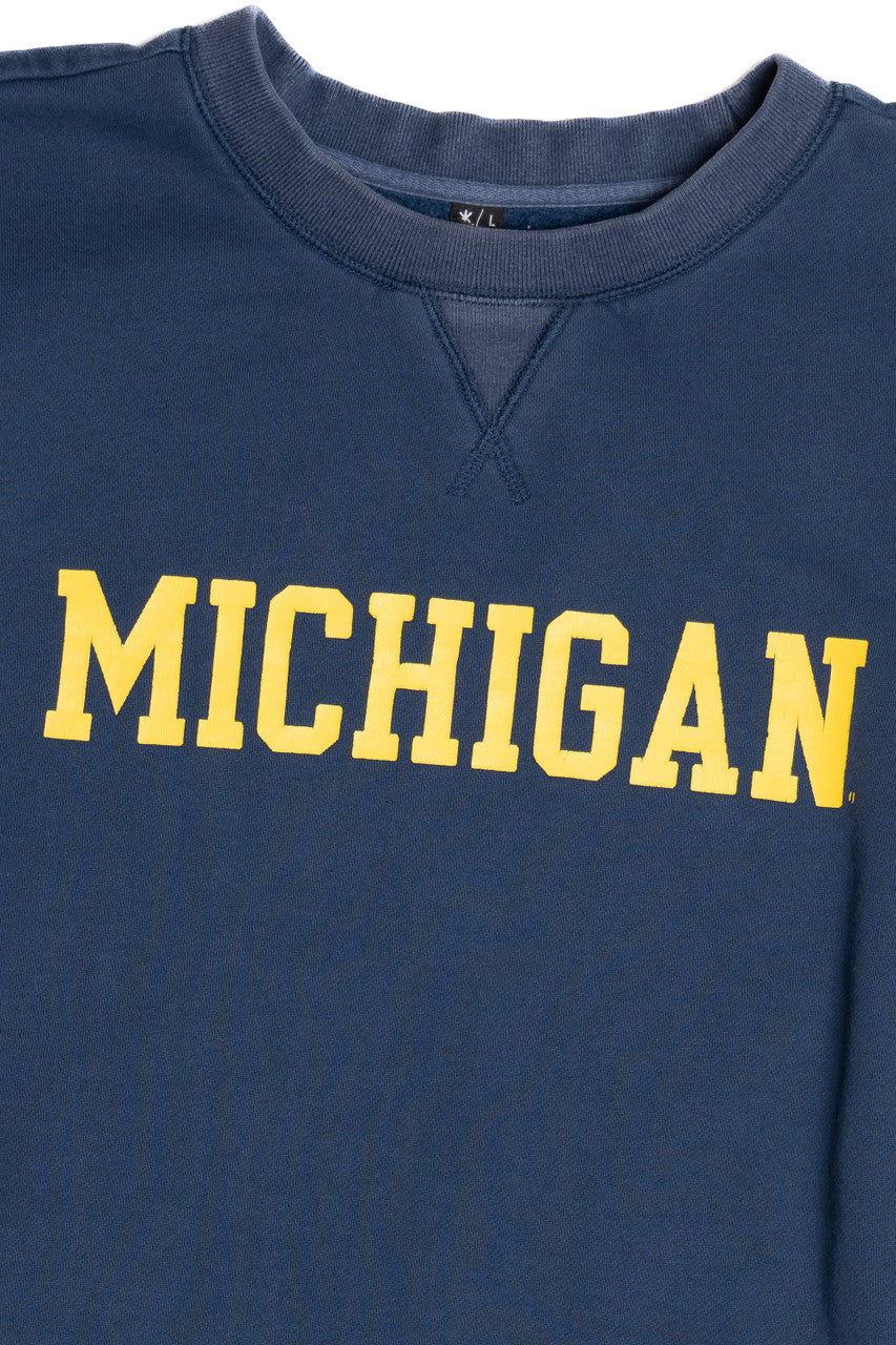 University of Michigan Navy And Yellow Sweatshirt