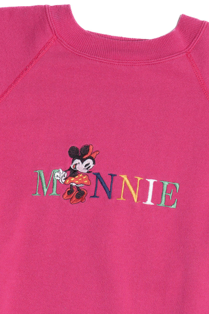 Vintage "Minnie" Embroidered Minnie Mouse Sweatshirt