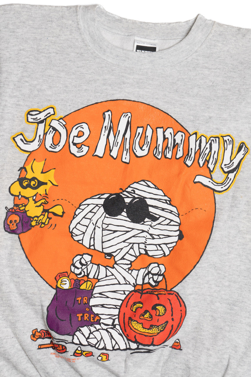 Vintage Snoopy "Joe Mummy" Halloween Tultex Sweatshirt