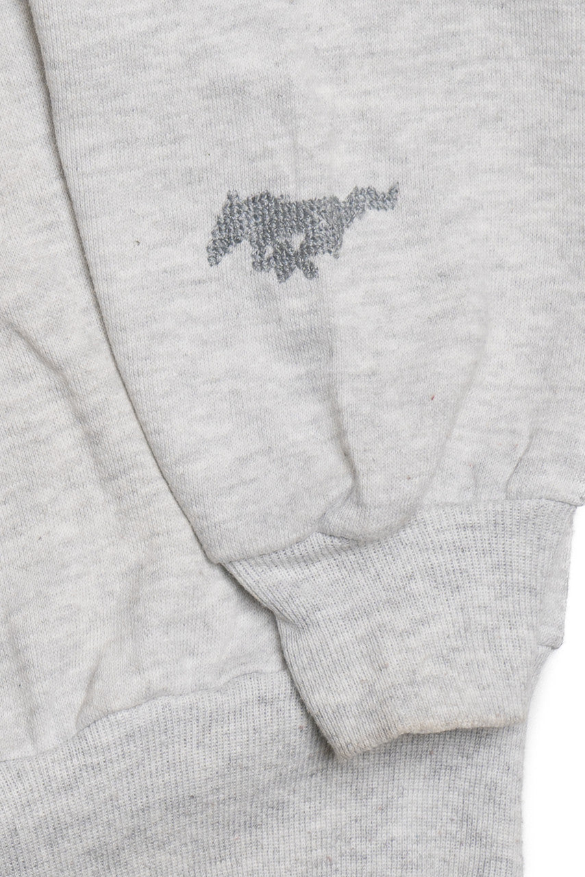 Vintage "1969 Mach 1 428 Cobra Jet" Mustang Car Embroidered Cross Stitch Sweatshirt