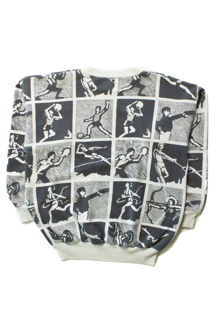 Vintage Athletic Squares Sweatshirt (1990s)