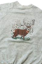Vintage Birch Forest Deer Sweatshirt (1980s)