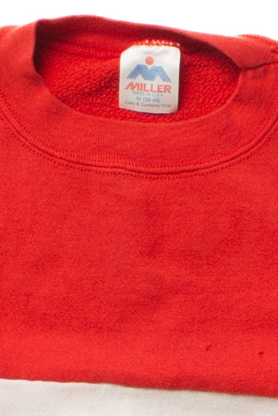 Vintage Nebraska Color Block Sweatshirt (1980s)