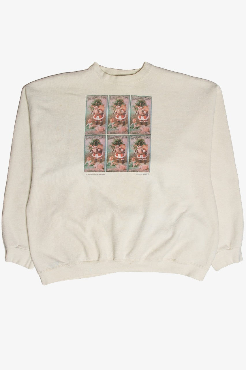 Vintage Smithsonian Santa Claus Soap Sweatshirt (1994)