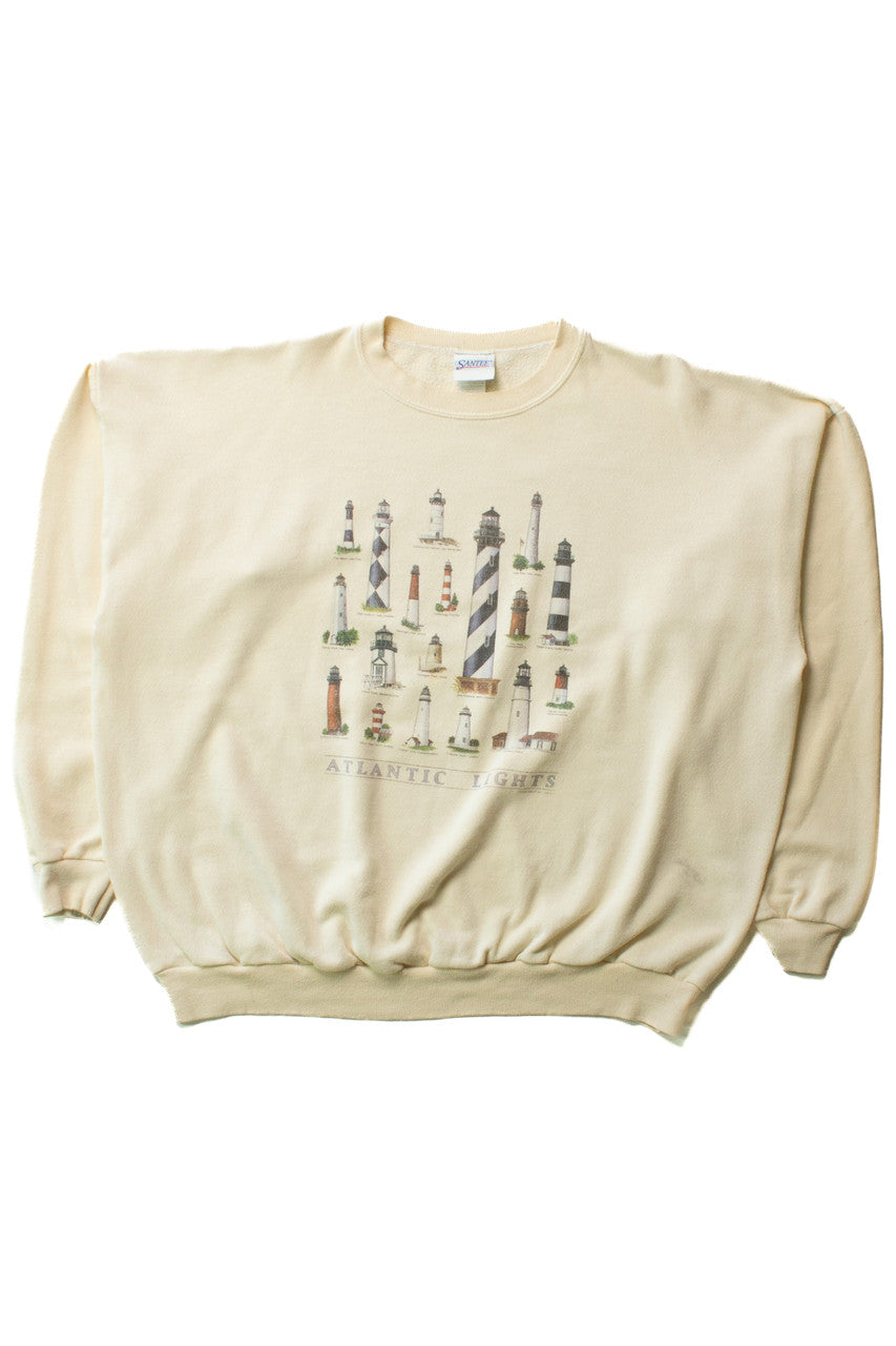 Vintage Atlantic Lighthouses Sweatshirt (1990s)